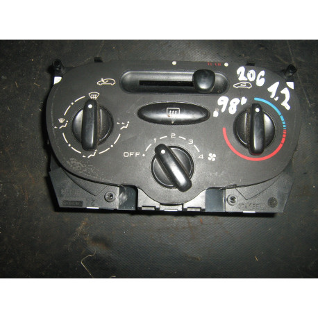 Peugeot 206 R.V 98-01 Panel ovládání topení