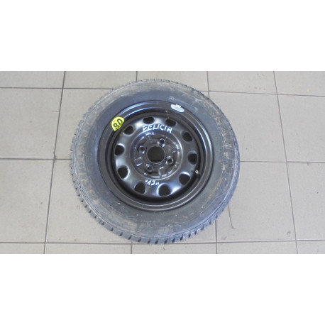 Dojezdové Kolo 4,5x13 ET 38,4x100,Pneu 165x70x13,Škoda Felicia