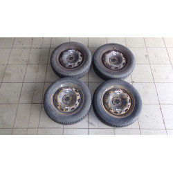 Plechové Disky Škoda Fabia I,14,Pneu Zimní 165x70x14,Nokian,Vzorek 2x7mm,2x8mm,Cena za sadu