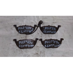 Volkswagen Polo 5DV 1.2HTP 40KW R.V 01-05 Brzdové destičky přední-cena za kus