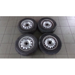 Plechové Disky 5,5x14 ET44,4x98,Pneu Zimní 175x70x14,Barum,Vzorek 8mm,Fiat Doblo,Cena za sadu
