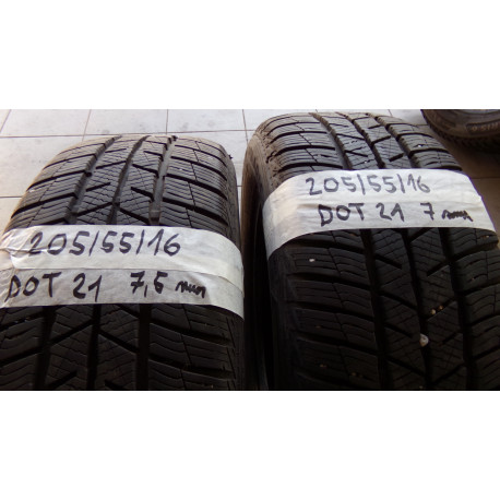 Pneu Zimní 205x55x16,Barum,Vzorek 7mm a 7.5mm, cena za kus