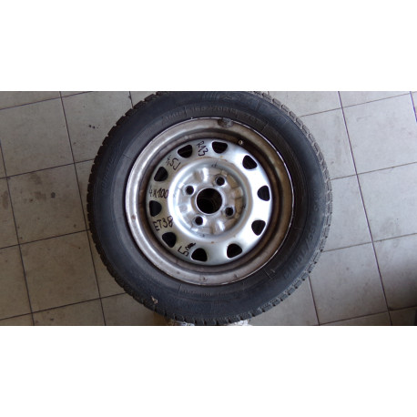 Plechové Disky Škoda Felicia 4,5x13 ET 38,4x100,Pneu Zimní 165x70x13, pneu na dojetí, Cena za sadu