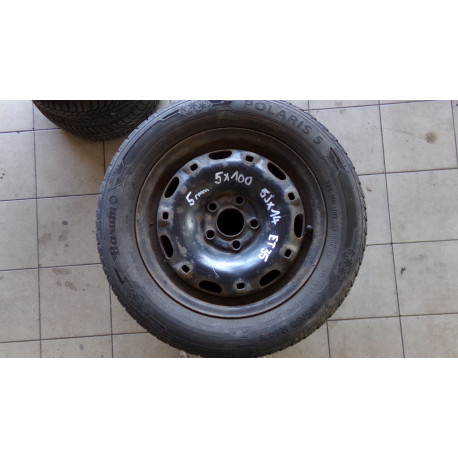 Plechové Disky Škoda Fabia I,14,Pneu Zimní 165x70x14,pneu Barum na dojetí,Cena za sadu